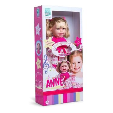 Imagem de Boneca Anne Cante Comigo C/ Cabelo 42Cm  333 Super Toys