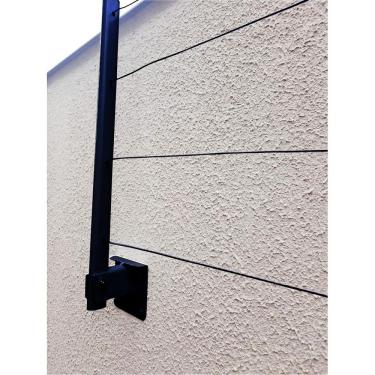 Imagem de Varal Retrátil Em Aço + 20mt Cabo De Aço Encapado PRETO