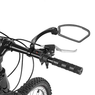 Imagem de Espelho retrovisor de bicicleta, com refletor de luz, amplo ângulo de visão do guidão retrovisor, para bicicleta dobrável, mountain bike infantil, bicicleta de estrada (espelho retrovisor direito (HF-MR080R))