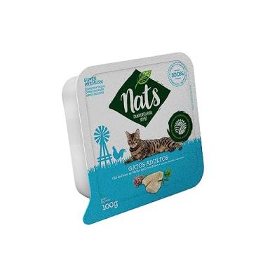 Imagem de Nats GATOS ADULTOS FILÉ DE PEIXE AO MOLHO DE ERVAS FINAS, ALECRIM HORTELÃ E VALERIANA 100g