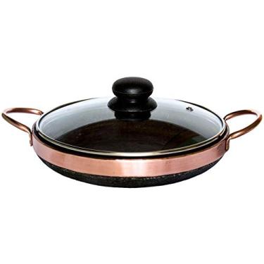 Imagem de Frigideira De Pedra Sabão 20 Cm Com Tampa De Vidro