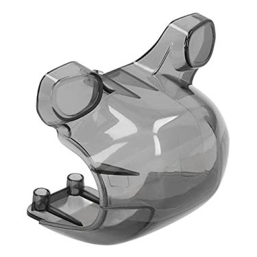 Imagem de Capô para lente de drone, forte resistência, ajuste confortável, montagem de desmontagem rápida, protetor estabilizador de câmera de PC portátil de substituição para transporte (preto transparente)