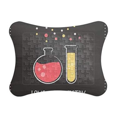 Imagem de Frasco de fundo redondo, tubo de teste, química, moldura de quebra-cabeça, decoração de quadros, ornamento de jogos