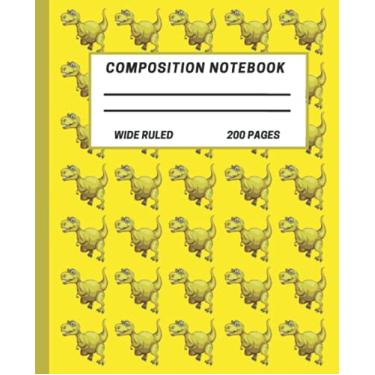 Imagem de Dinosaur Composition Notebook College Ruled: Cute Dinosaur Composition Notebook College Ruled, Dinosaur Composition Book