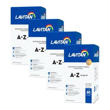 Imagem de Kit 4 Lavitan Suplemento Vitamínico 60 Comprimidos Revestidos A-z Unissex Cimed
