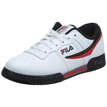 Imagem de Fila Tênis masculino original Fitness Lea Classic, Branco triplo, 11 Little Kid
