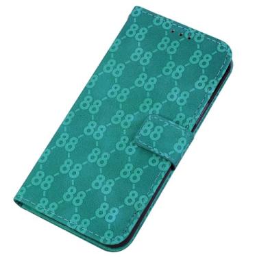 Imagem de Hee Hee Smile Capa de telefone para Samsung Galaxy J2 Core Retro Phone Leather Case Simplicidade Capa de telefone 88 padrões Flip Back Cove Green