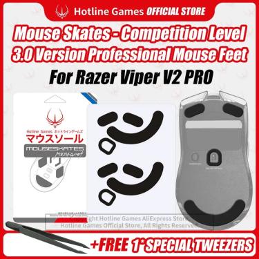 Imagem de Hotline Games 3.0 Mouse Skates  Substituição dos pés do mouse para Razer Viper V2 Pro Gaming  Suave