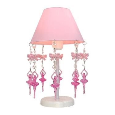 Imagem de Luminária Artesanal Rosa Bebê - 30cm - Quarto Bebê