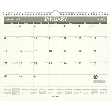 Imagem de Calendário de parede 2023 AT-A-GLANCE PMG7728, 38 cm x 30 cm, médio, papel reciclado