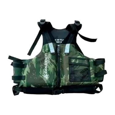 Imagem de Colete Flutuação Salva Vidas Caiaque Brudden Safety Confort Preto GG 80 a 110Kg