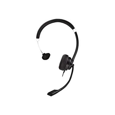 Imagem de Fone de ouvido mono de luxo, USB, microfone boom, faixa ajustável para PC, Mac, laptop, Chromebook, preto