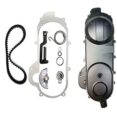 Imagem de necaces Conjunto de capa de transmissão com correia de eixo de engrenagem de partida para motores GY6 QMB139 Scooter ATV Go Kart 50cc