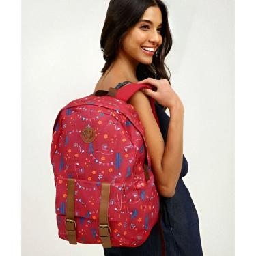 Imagem de Mochila juvenil escolar cactos e lhama 