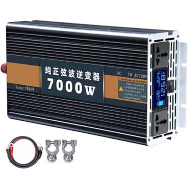 Imagem de Inversor de potência para carro de onda senoidal pura 5000W, 6000W, 7000W, 8000W, 9000W, 12000W (pico) Inversor DC 12V/24V/48V/60V a 220V Conversor AC com display LCD Carregador de carro com