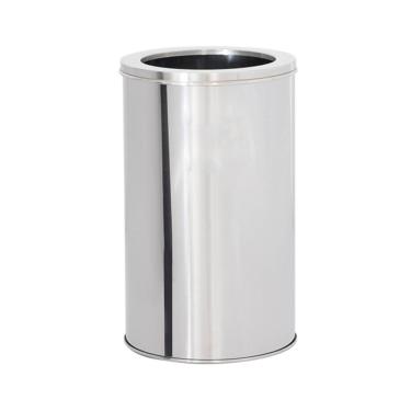 Imagem de Lixeira em Aço Inox 20L Aro Redonda