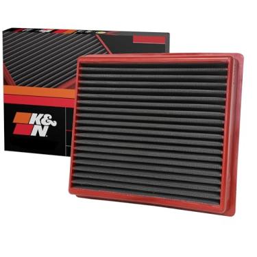 Imagem de K&N Filtro de ar do motor Dryflow: alto desempenho, sintético a seco, lavável, premium, filtro de substituição: compatível com Dodge Ram Truck L6 DSL/V8 FI (2500, 3500, 4500, 5500), SA-5005