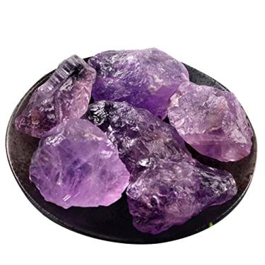 Imagem de Pedra Difusora Natural Em Massa de Cristal de Ametista Áspero Pedras Cruas Naturais Cura Cristal Pedras Cruas Pedras Preciosas Roxas Para Cura Meditação Chakra Ritual 3,5 Oz