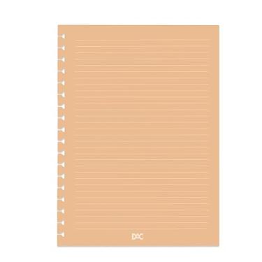 Imagem de DAC - Refil de Folhas para Caderno Smart Universitário com 48 folhas Reposicionáveis (90g) Laranja