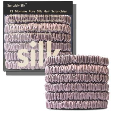 Imagem de Toalha de cabelo de seda, resistente à fricção, rica em aminoácidos, durável, respirável (6 peças (pasta de feijão vermelho))