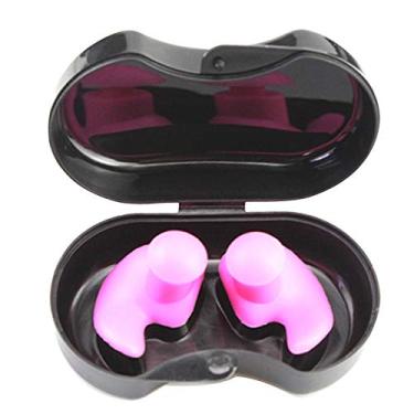 Imagem de Tampões de Ouvido para Natação, Protetor de Silicone para Treinamento de Ouvido, à Prova D'água para Adultos, para Surf, Mergulho, Piscina (PINK)