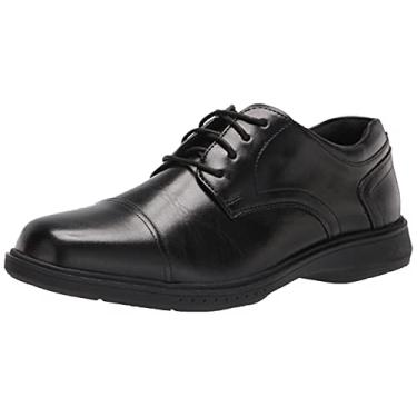 Imagem de Nunn Bush Sapato Oxford masculino profissional com tecnologia confortável antiderrapante Kore, Preto, 12 X-Wide