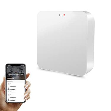 Imagem de Smart Hub Zigbee 3.0 Hub Gateway: WiFi Smart Home Bridge Controle remoto sem fio, controle de aplicativo e voz, compatível com Alexa/Google Home, funciona com todos os produtos inteligentes Tuya