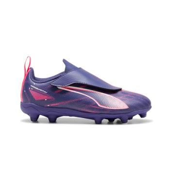 Imagem de PUMA Tênis infantil unissex Ultra Play Hook and Loop Firm Artificial Ground (bebê/criança pequena), Lápis-lazúli/PUMA Branco/Sunset Glow, 15