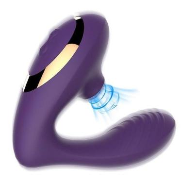 Imagem de Vibrador Casal Sugador De Clitóris Estimulo Ponto G Carlota 9 Vibraçõe