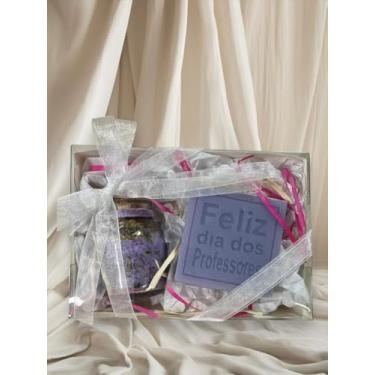 Imagem de Kit Presente Dia do Professor Sabonete Vegetal e Sais de Banho