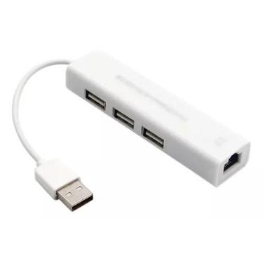 Imagem de Mini Hub Usb 3 Portas Alta Velocidade Rj-45 LE-4102 - It.Blue