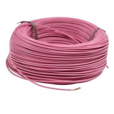 Imagem de Cabo Flex. Automotivo 1.00mm Rosa Rolo 100m - Cód.9589 - BC Cabos