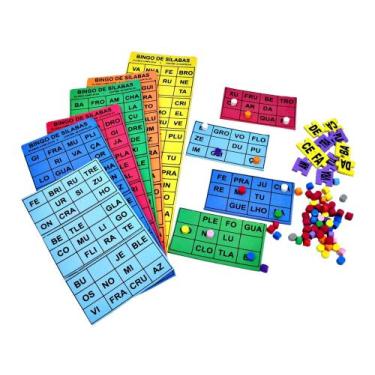 Imagem de Jogo Pedagógico- Bingo De Silabas Em E.v.a colorido - Criativa Materia
