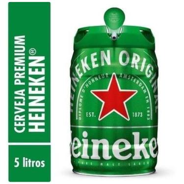 Imagem de Barril De Cerveja Heineken - 5 Litros - Gelagem Rápida - Heinekein