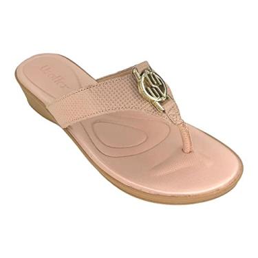 Imagem de Tamanco Fem Usaflex Plataforma Soft Rose Monograma AF0406013 Tamanho:35;Cor:Rosa;Gênero:Feminino