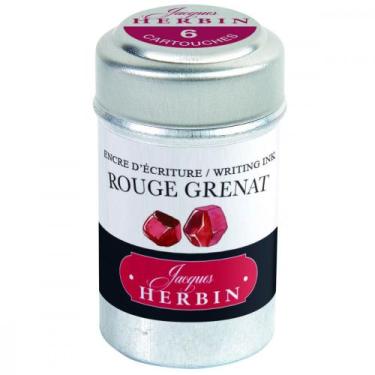 Imagem de Tinta em Cartucho p/ Caneta Tinteiro Herbin Rouge Grenat