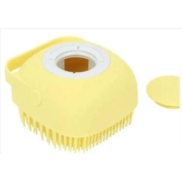 Imagem de Esponja De Silicone Para Banho Massageador Dispenser Shampoo - Lider V