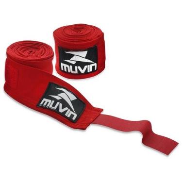 Imagem de Bandagem Elástica 5M para Artes Marciais Muvin, Vermelho