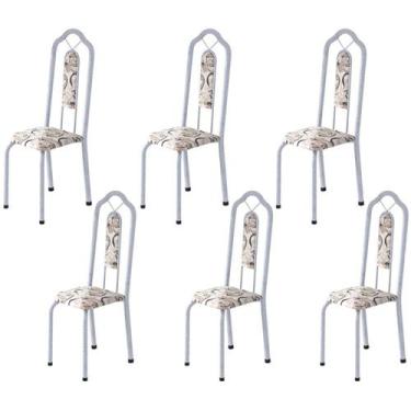 Imagem de Kit 6 Cadeiras Tubular Bianca - Soma Móveis