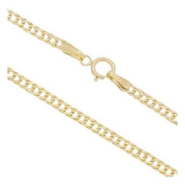 Imagem de Pulseira Grumet Elo Duplo Infantil Ouro 18k 750 Reforçada - Thile Jóia