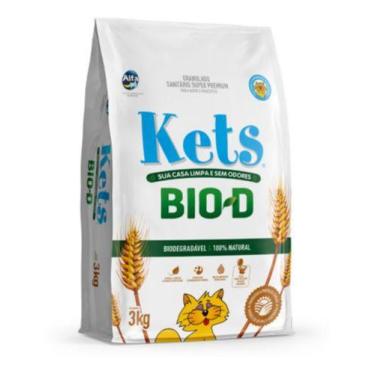Imagem de Areia Para Gatos Kets Bio-d 3kg Biodegradável (com Nf)