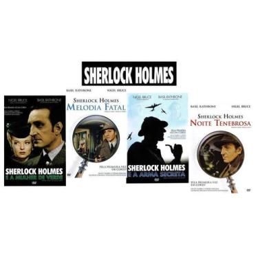 Imagem de DVD Sherlock Holmes Kit com 4 DVDs - NBO