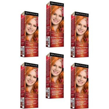 Imagem de Beauty Color Tintura 76.44 RUIVO ABSOLUTO TESTE 45gr (06 Unidades) Cor