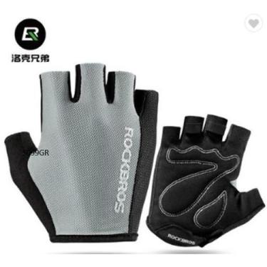 Imagem de Luva Meio Dedo Ciclismo Masculina - Rockbros - G/Gg