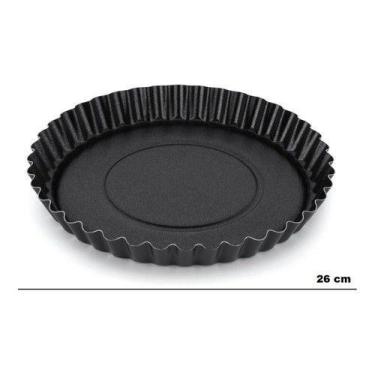 Imagem de Forma Assadeira Redonda Para Torta Bolo Aço Carbono 26 Cm - Wincy