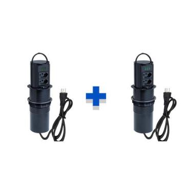 Imagem de Kit Torres Tomada Totem Manual Alça 2Tom 10A 2 e 3 USB 5.2A - CONNECT 