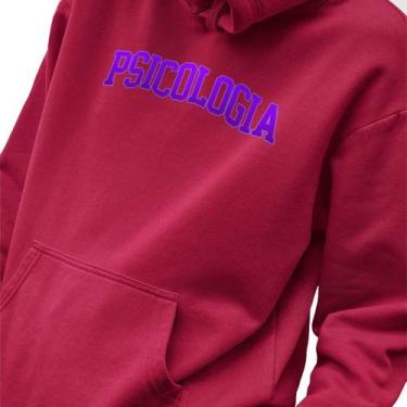 Imagem de Blusa Moletom Masculino Estampado College Psicologia em Algodão Fio 30