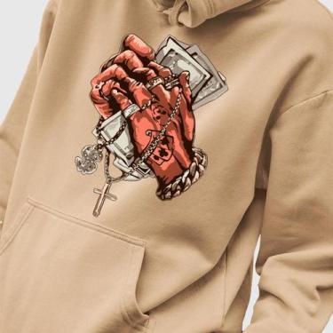 Imagem de Blusa Moletom Genuine Grit Masculina Estampada Algodão 30.1 Blessed Mo