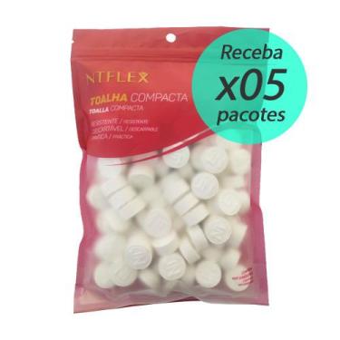 Imagem de Toalha Desidratada NTFLEX Compacta Multiuso Descartável Estética - 500