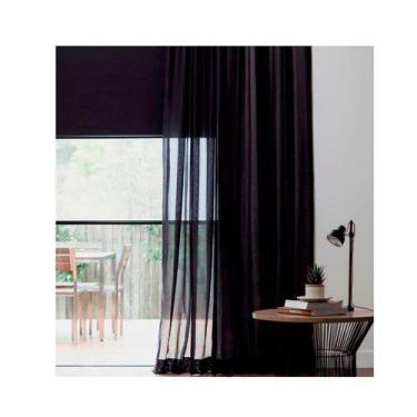 Imagem de Cortina Voal 5mx2,8m Semforro Pra Trilho Suiço Quarto E Sala - Chrisne